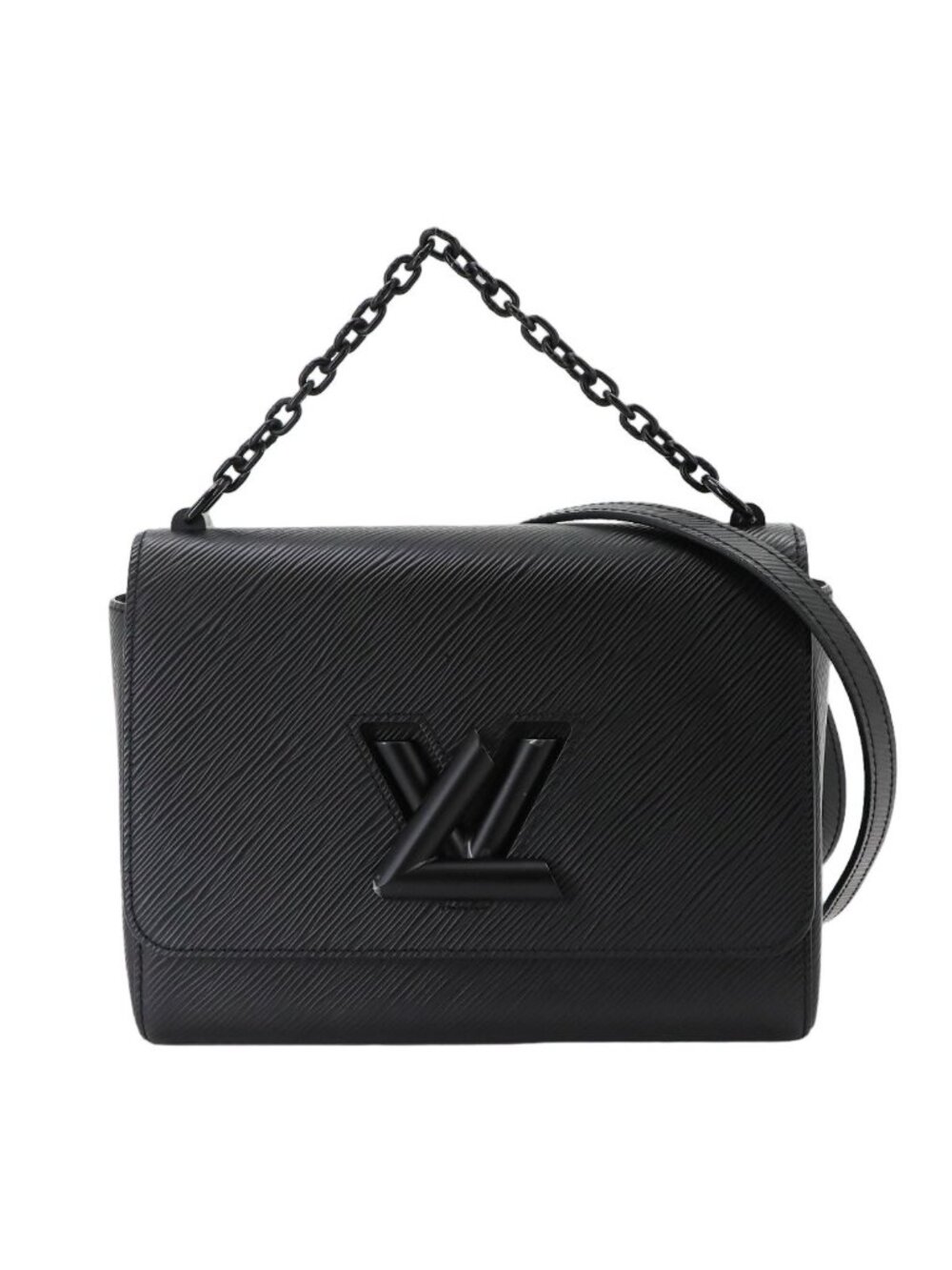 Louis Vuitton Epi Twist MM 2-Way Bag Leather Black